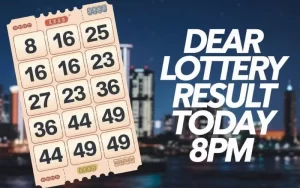 dear lottery result today 8pm