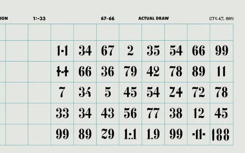 lottery prediction chart