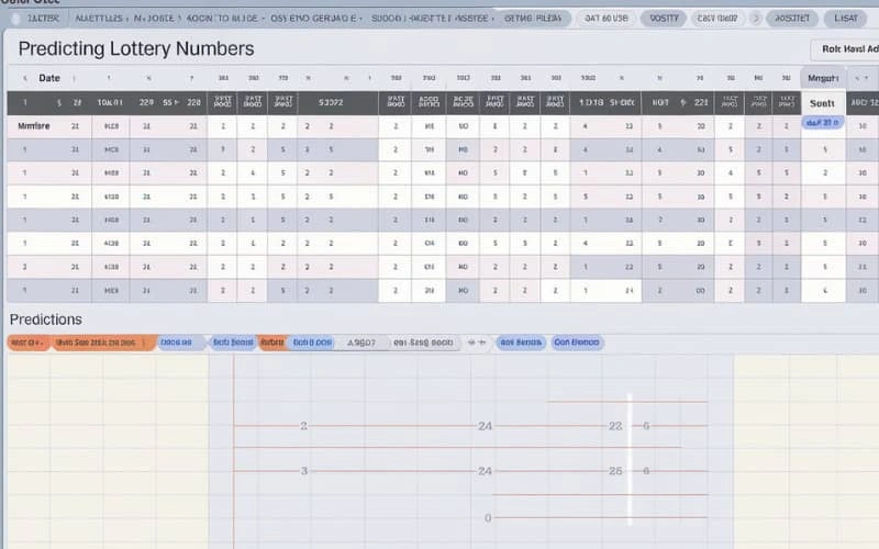 predicting lottery numbers excel